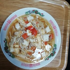 酸っぱ辛いラーメン♡酸辣湯麺